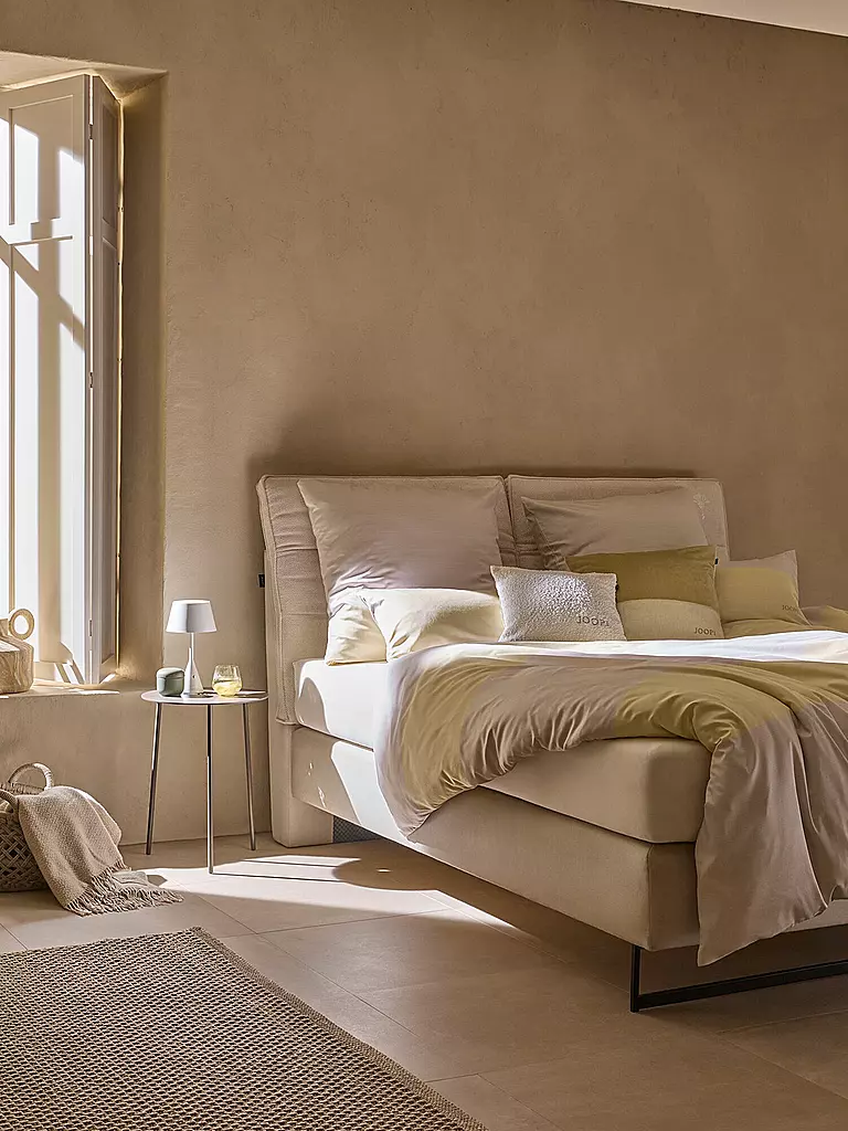 JOOP | Ropa de cama de satén SPLIT 70x90cm / 140x200cm Vainilla | Crema
