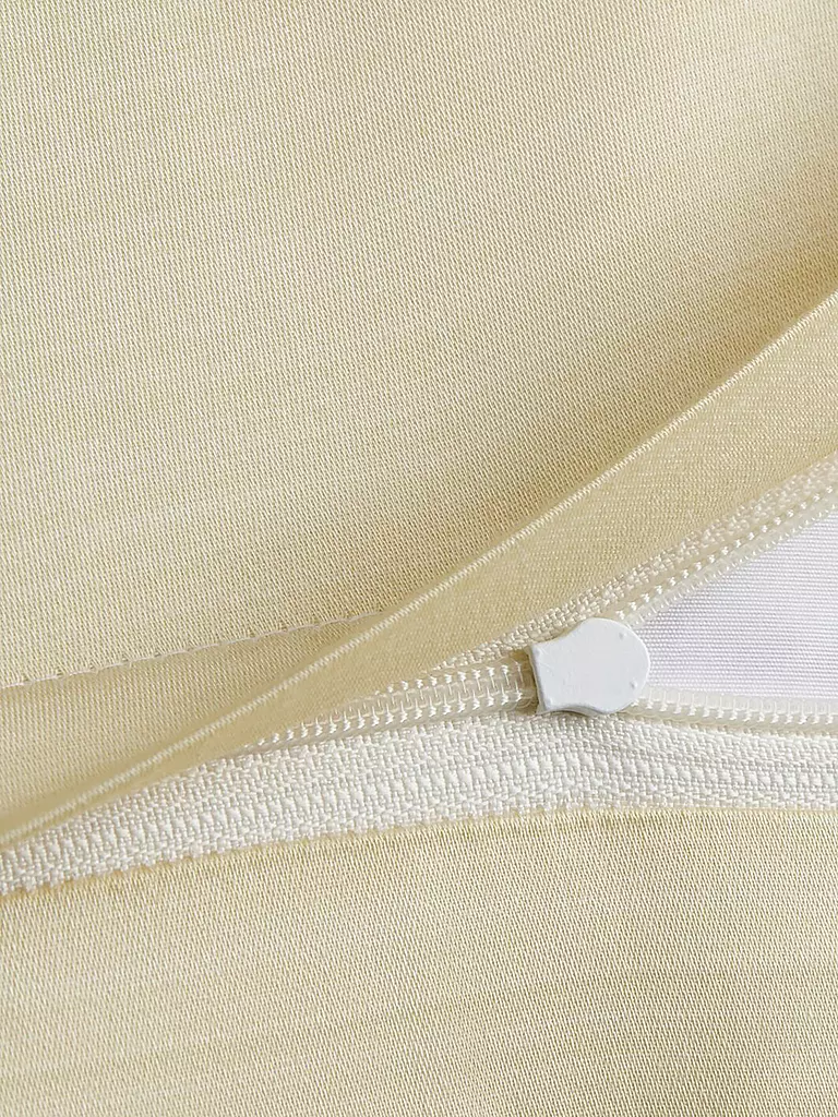JOOP | Ropa de cama de satén SPLIT 70x90cm / 140x220cm Vainilla | Crema