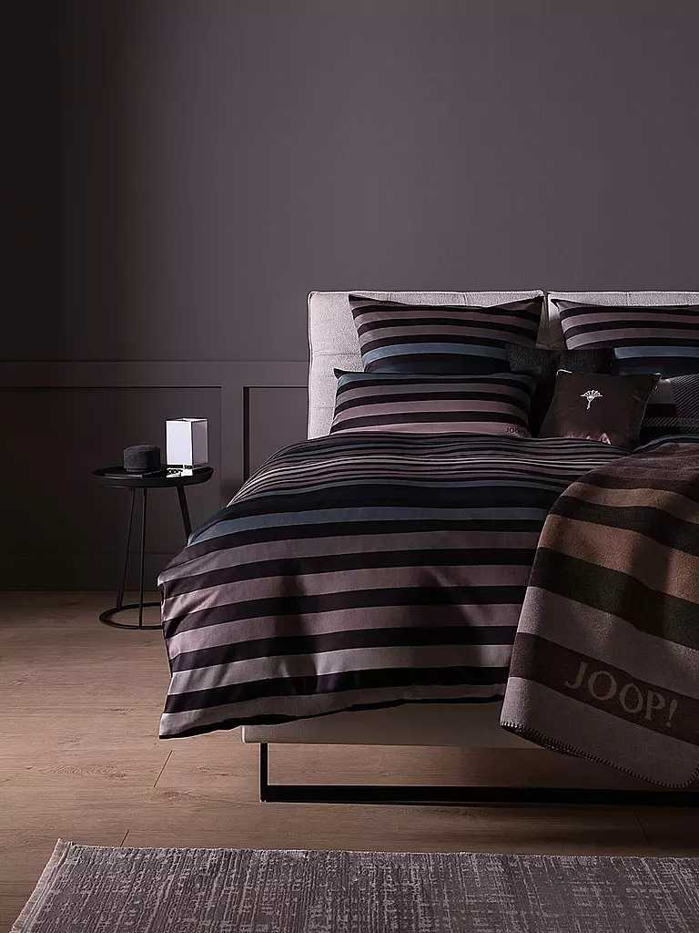 JOOP | Ropa de cama de satén TONE 70x90cm/140x220cm Stone | 