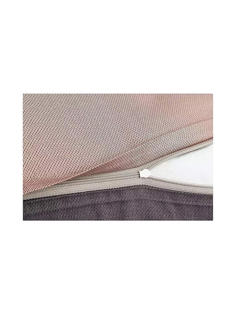 JOOP | Satin Bettwäsche 70x90cm/140x200cm MICRO PATTERN Rose/Grau | 