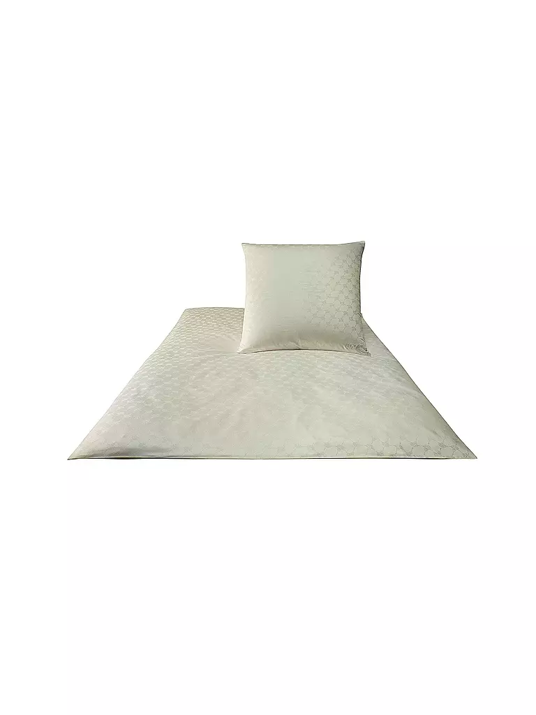 JOOP | Satin Bettwäsche Cornflower 70x90cm / 140x200cm Natur | Crema