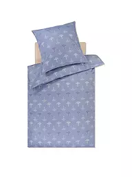 JOOP | Satin-Bettwäsche CORNFLOWER CHARM 70x90 / 140x200cm Ocean  | Azul claro
