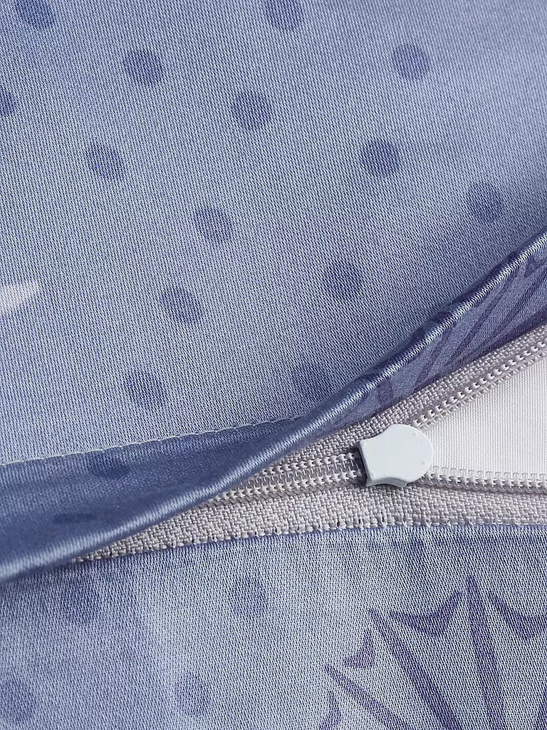 JOOP | Satin-Bettwäsche CORNFLOWER CHARM 70x90 / 140x200cm Ocean  | Azul claro