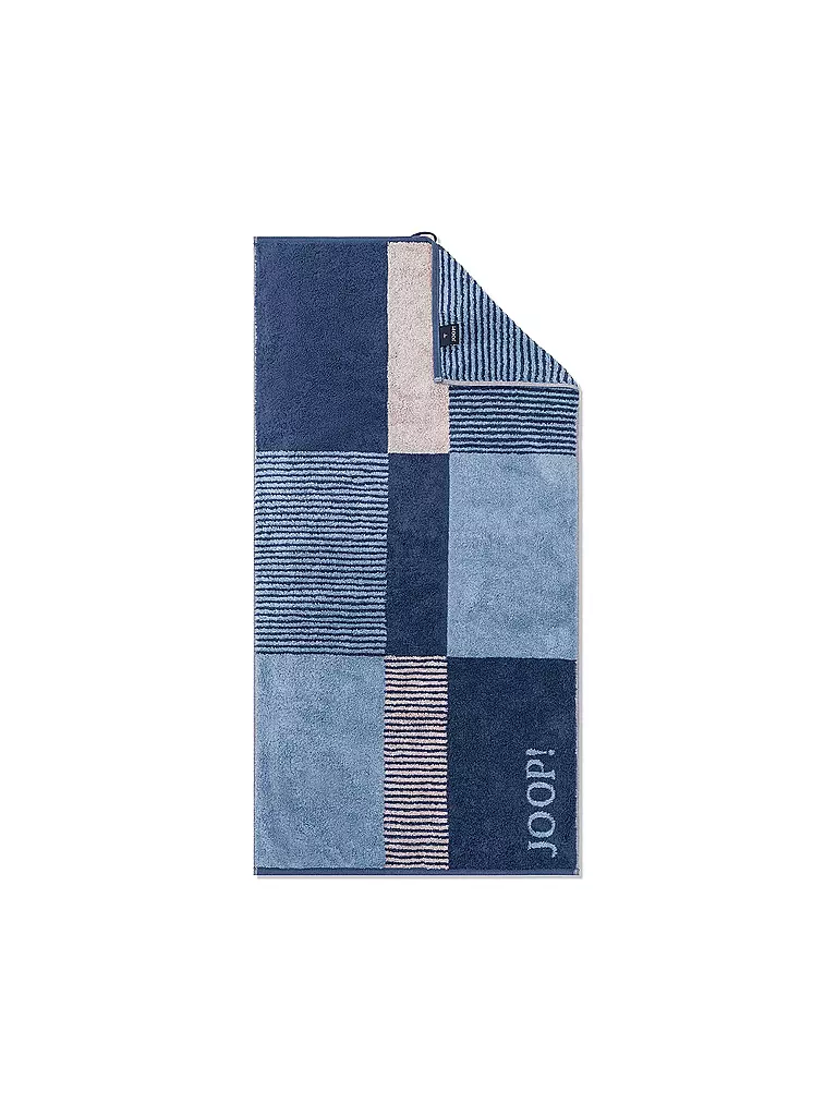 JOOP | Toalla 50x100cm DIVIDED SQUARES Aqua | Azul oscuro