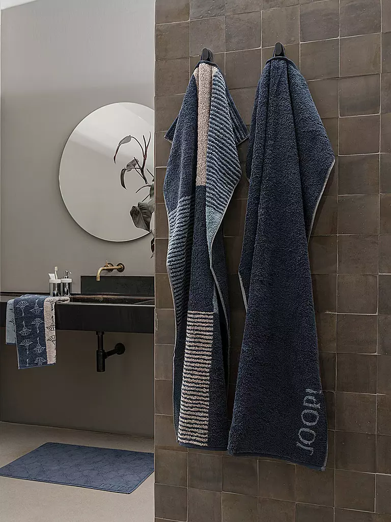 JOOP | Toalla 50x100cm DIVIDED SQUARES Aqua | Azul oscuro
