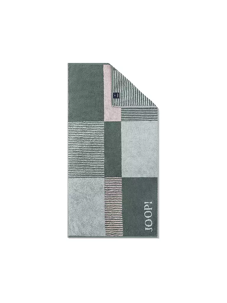 JOOP | Toalla 50x100cm DIVIDED SQUARES Sabei | Verde oscuro