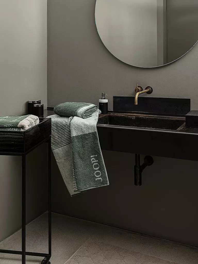 JOOP | Toalla 50x100cm DIVIDED SQUARES Sabei | Verde oscuro
