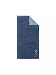 JOOP | Toalla de ducha 80x150cm DIVEDED DOUBLEFACE Piedra | Azul oscuro