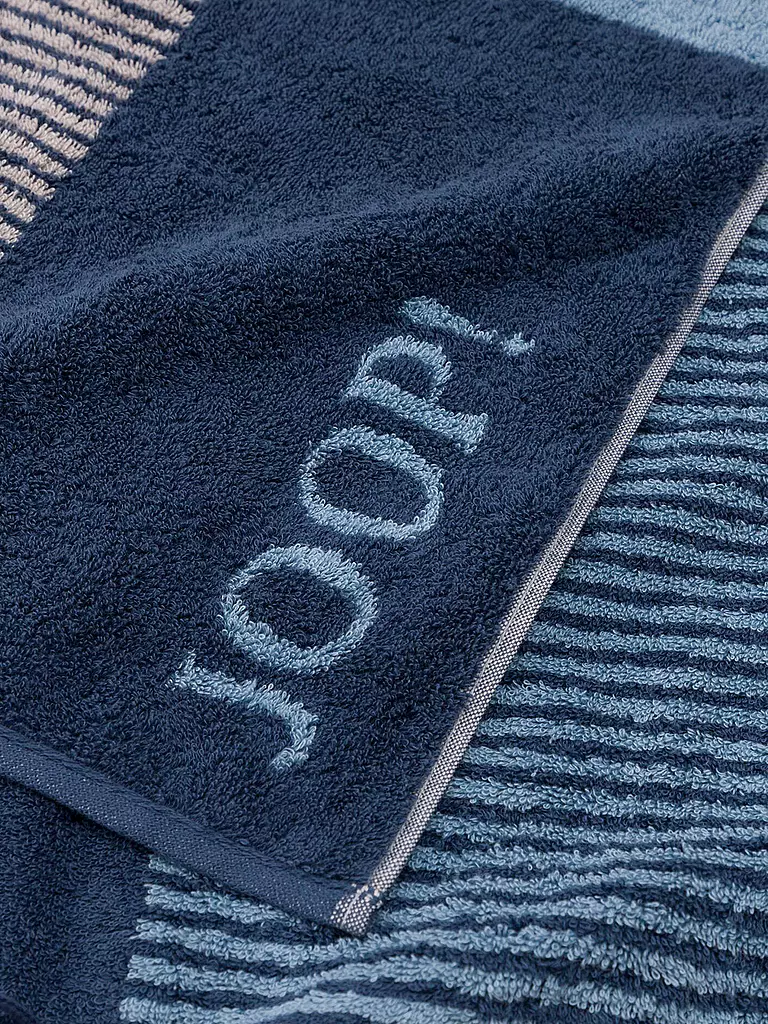 JOOP | Toalla de ducha 80x150cm DIVIDED SQUARES Aqua | Azul oscuro