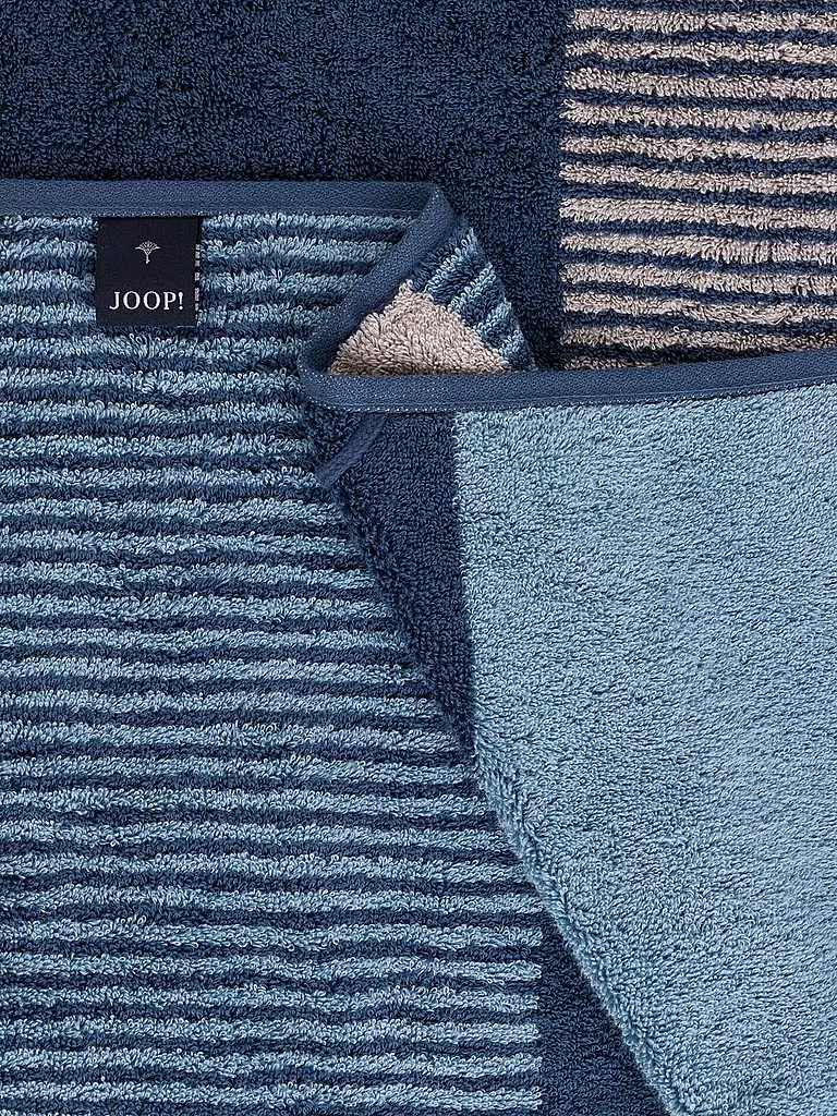 JOOP | Toalla de ducha 80x150cm DIVIDED SQUARES Aqua | Azul oscuro