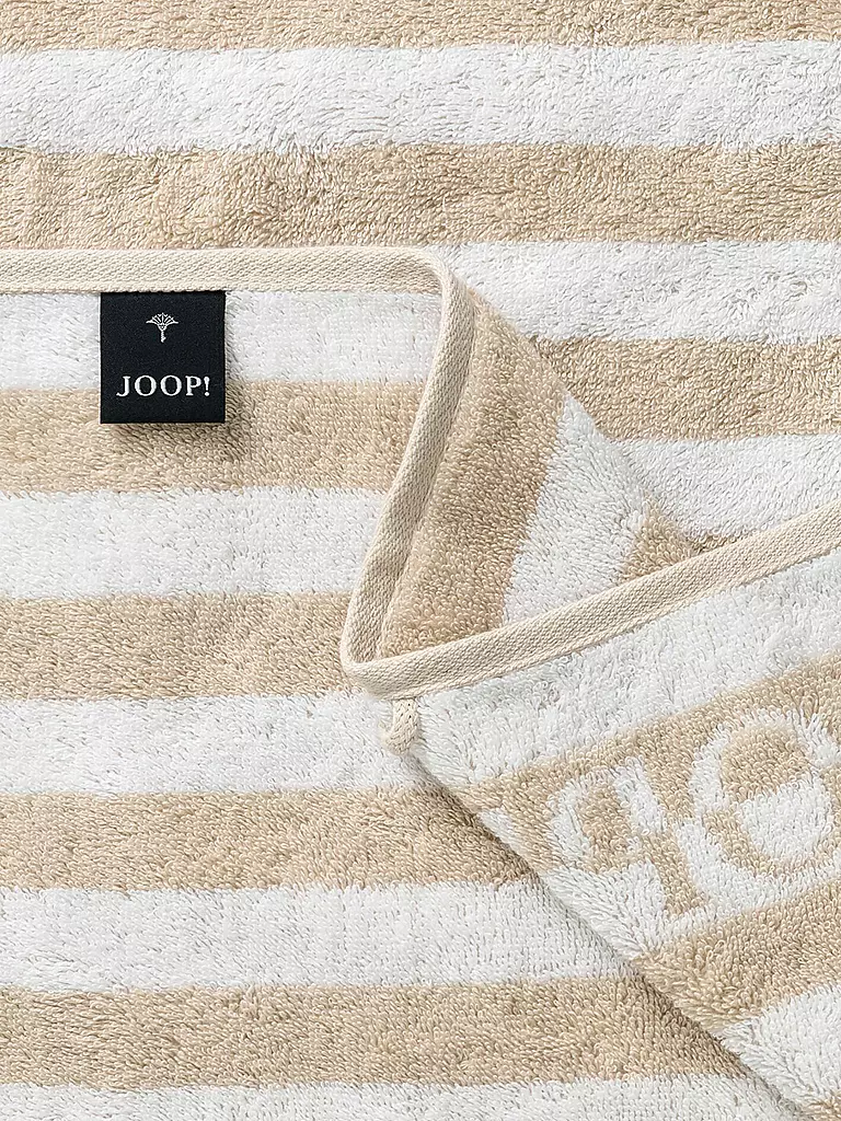 JOOP | Toalla de ducha SPLIT STRIPES 80x150cm Naturaleza | Crema