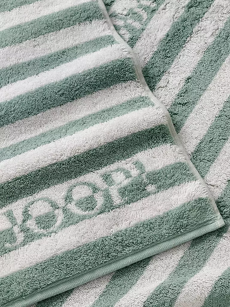 JOOP | Toalla de ducha SPLIT STRIPES 80x150cm Pinie | Verde claro
