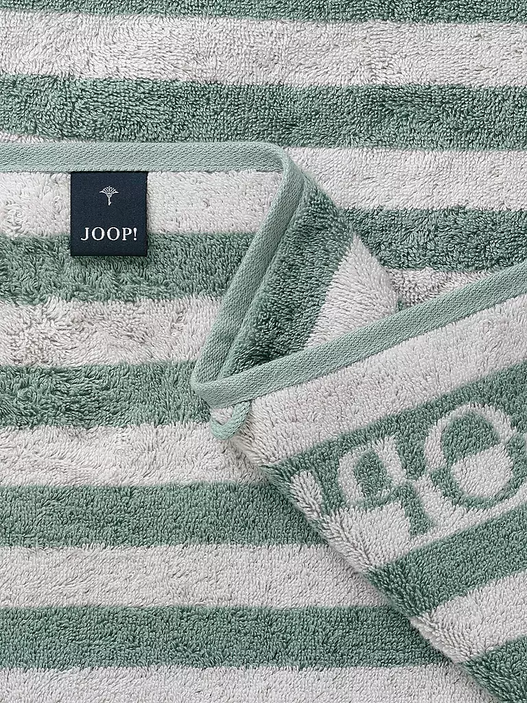 JOOP | Toalla de ducha SPLIT STRIPES 80x150cm Pinie | Verde claro