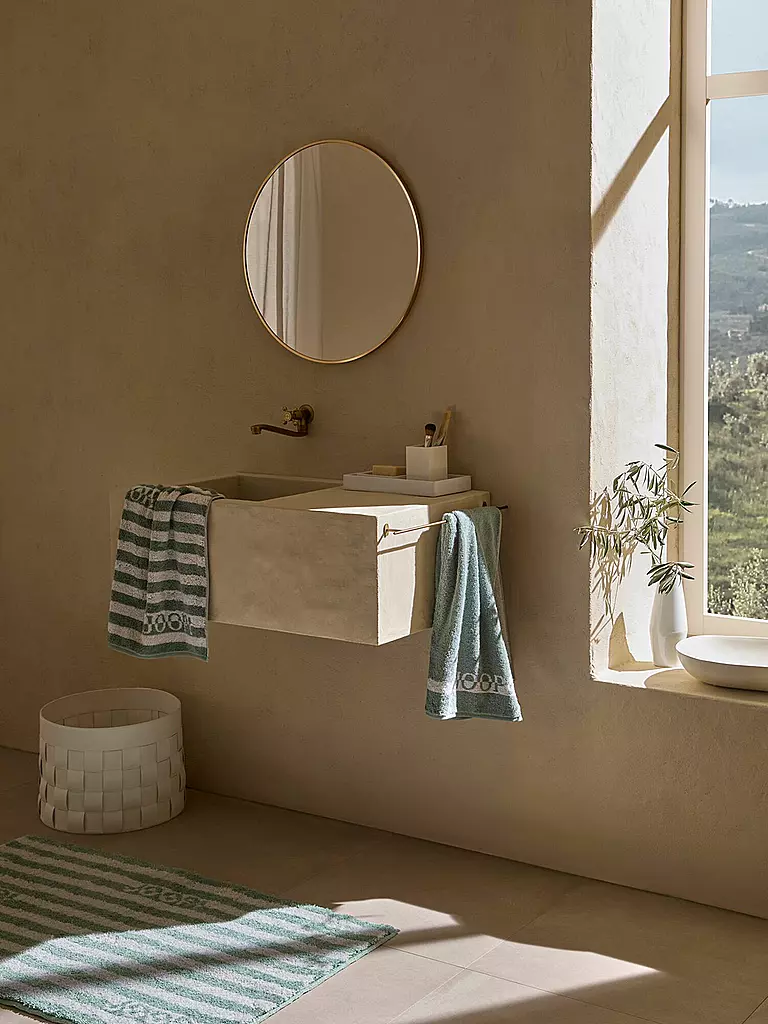 JOOP | Toalla de ducha SPLIT STRIPES 80x150cm Pinie | Verde claro