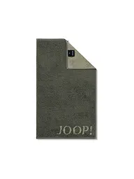 JOOP | Toalla de tocador 30x50cm CONTOUR DOUBLFACE Crema | Verde oscuro