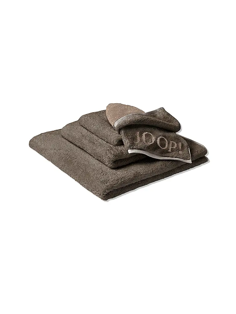 JOOP | Toalla de tocador 30x50cm CONTOUR DOUBLFACE Taupe | Camel