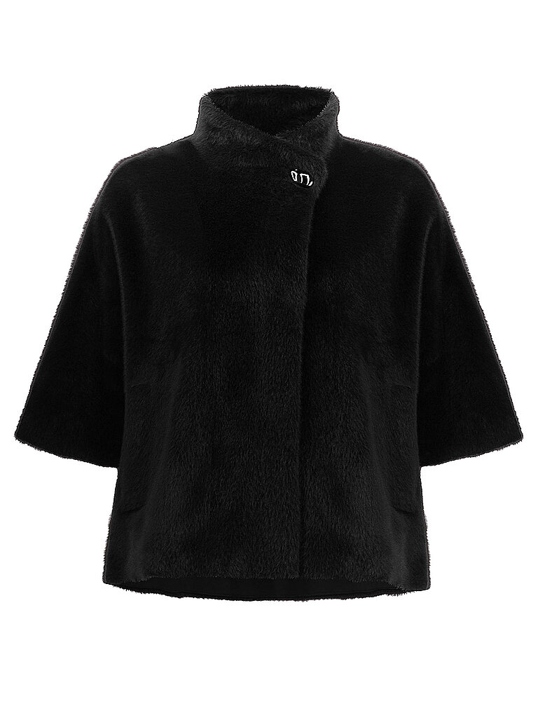 Chaqueta con aspecto de piel negro M/L