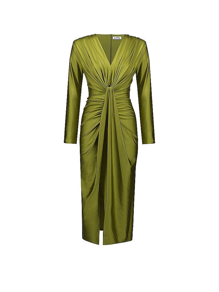 Vestido de cóctel oliva 44