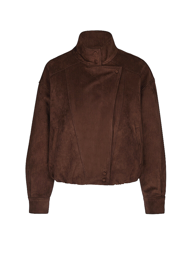 Joseph Ribkoff Chaqueta efecto piel marrón