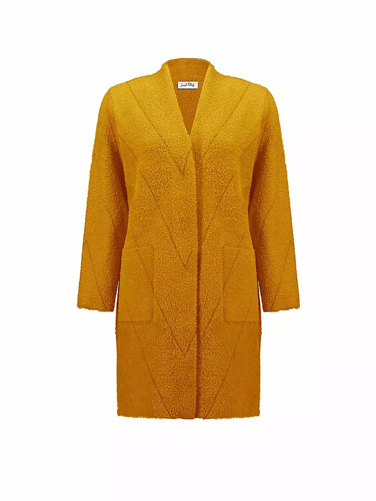 JOSEPH RIBKOFF | Abrigo con aspecto de piel | Mostaza