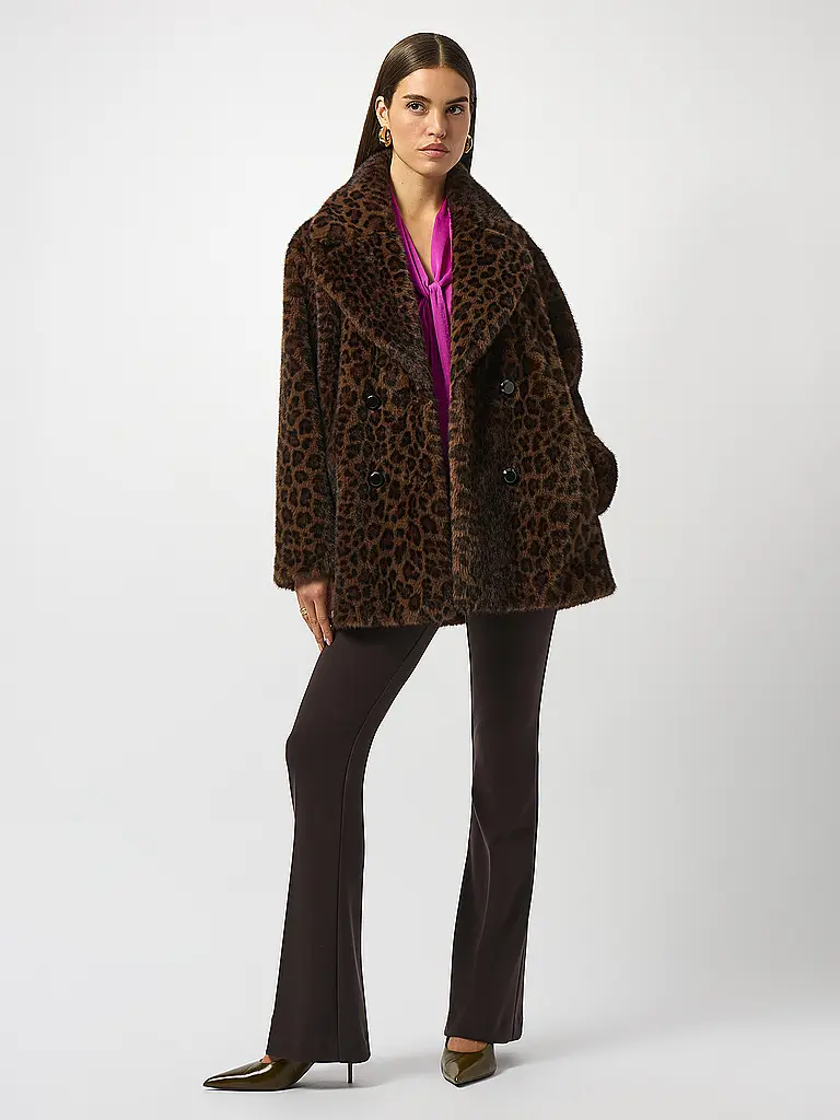 JOSEPH RIBKOFF | Abrigo de piel sintética | Negro