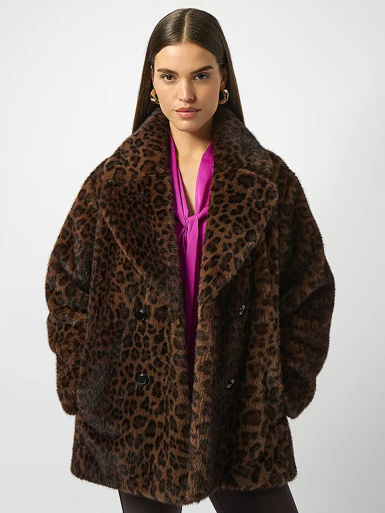 JOSEPH RIBKOFF | Abrigo de piel sintética | Negro