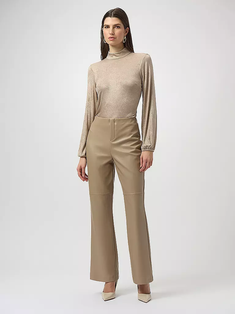 JOSEPH RIBKOFF | Pantalones con aspecto de cuero | Camel