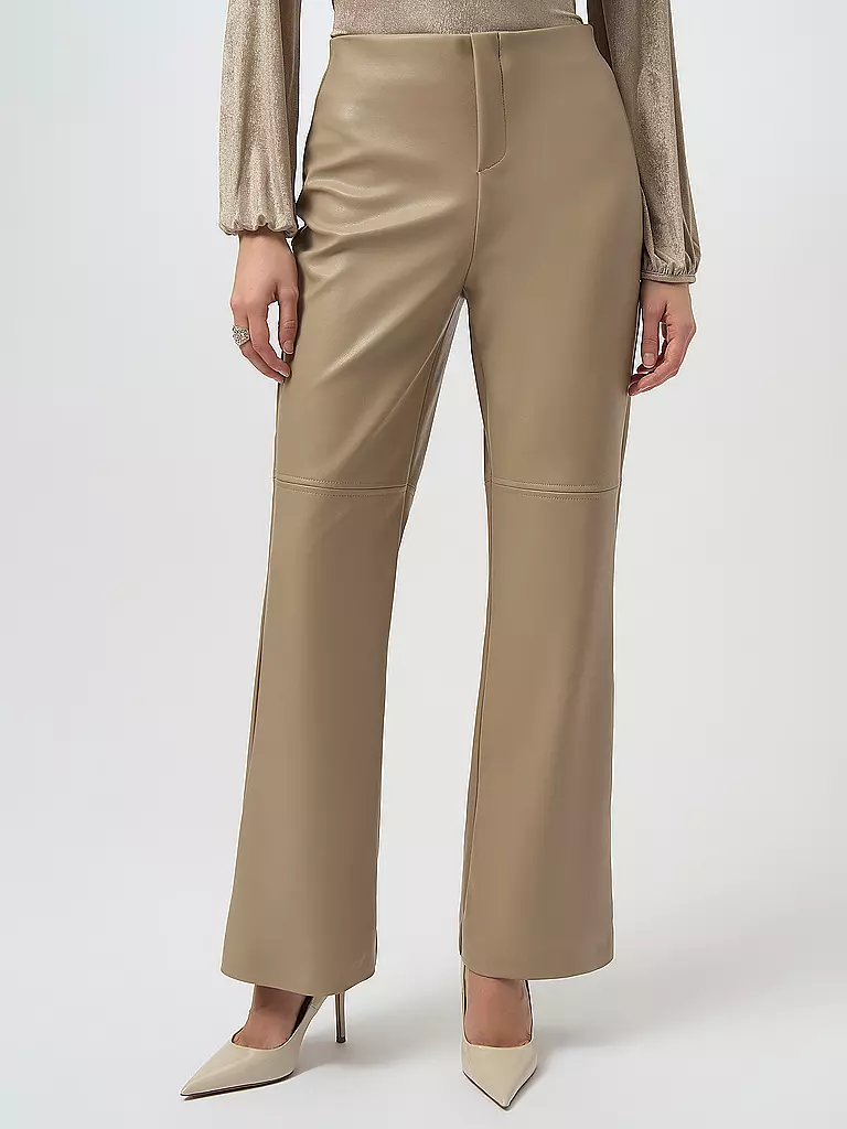 JOSEPH RIBKOFF | Pantalones con aspecto de cuero | Camel