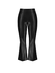JOSEPH RIBKOFF | Pantalones de Imitación de Cuero Corte Bootcut 7/8 | Negro