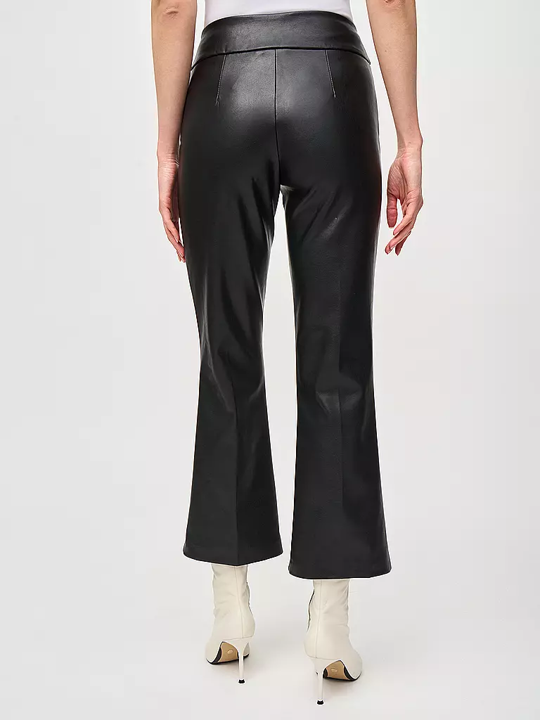 JOSEPH RIBKOFF | Pantalones de Imitación de Cuero Corte Bootcut 7/8 | 