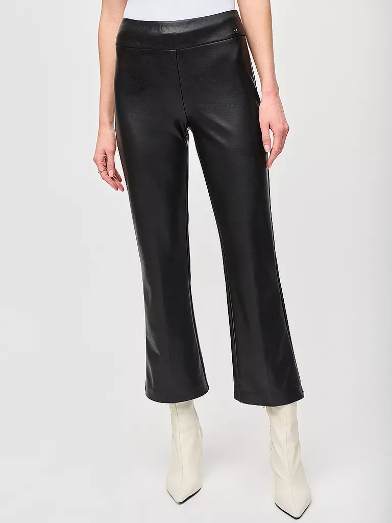 JOSEPH RIBKOFF | Pantalones de Imitación de Cuero Corte Bootcut 7/8 | 