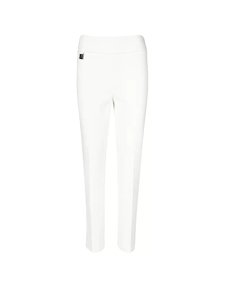 JOSEPH RIBKOFF | Pantalones de talle alto corte slim | Crema