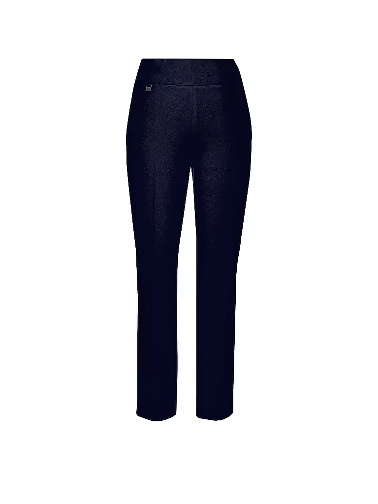 JOSEPH RIBKOFF | Pantalones de talle alto corte slim | Azul oscuro