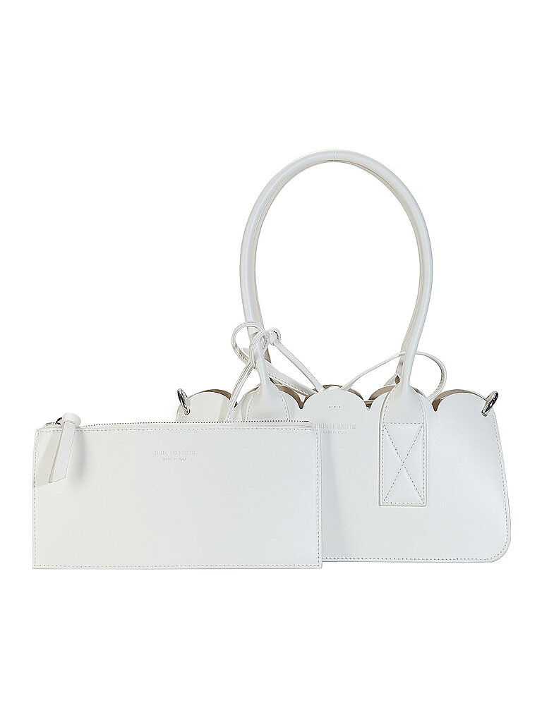 Julia Skergeth Bolso de cuero - Bolso de mano TAKEAWAY BAG TULIP blanco