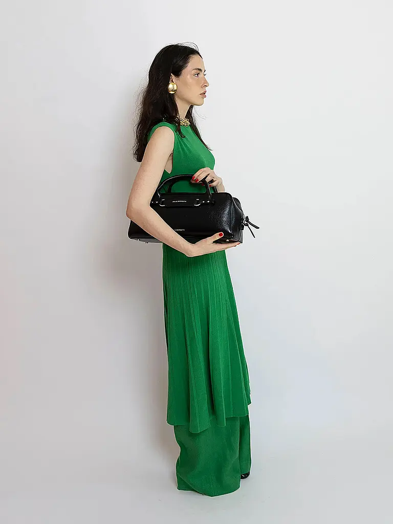 JULIA SKERGETH | Bolso de cuero - Bolso de mano HÄNKELTASCHE MEDIUM | Negro