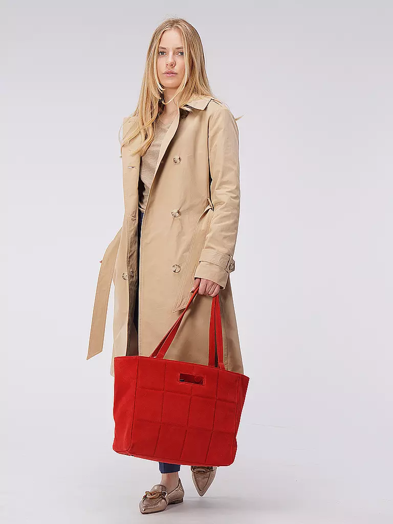 JULIA SKERGETH | Bolso de cuero - Shopper EDICIÓN LIMITADA | Rojo