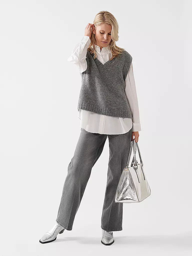 JULIA SKERGETH | Bolso de cuero - Shopper Large | Plata