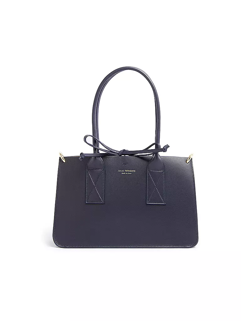 JULIA SKERGETH | Bolso de cuero - Shopper Mediano | Azul oscuro