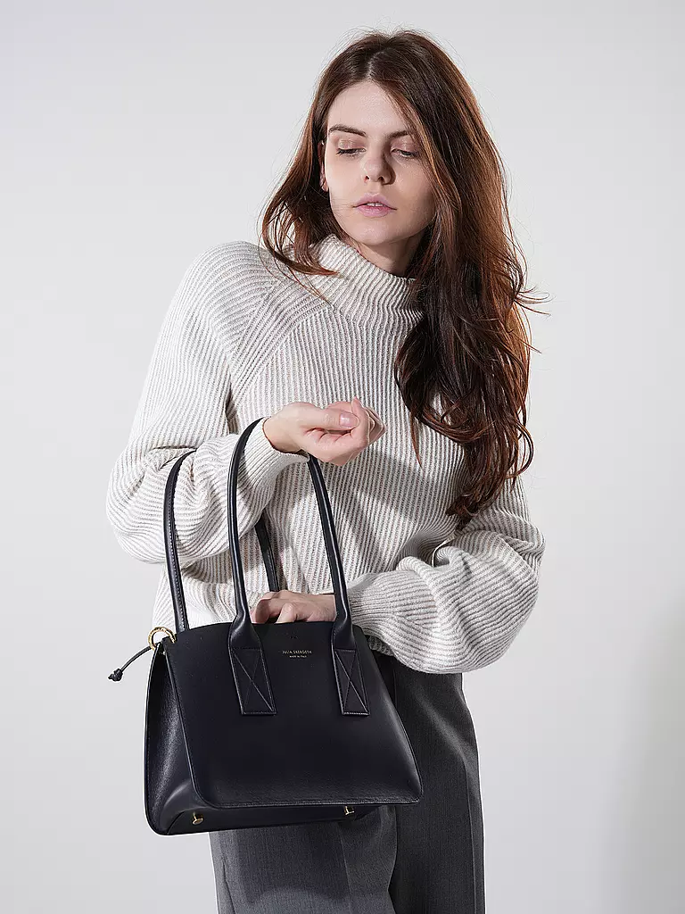 JULIA SKERGETH | Bolso de cuero - Shopper Mediano | Azul oscuro