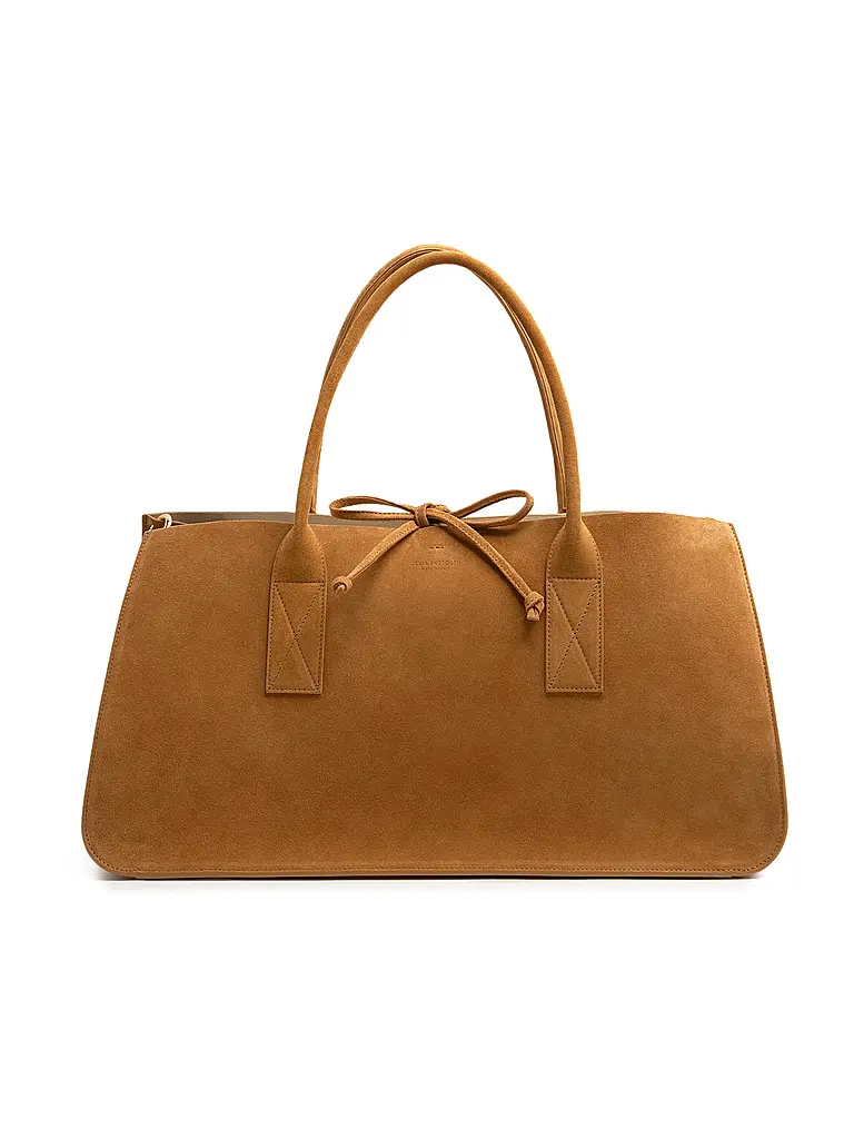 JULIA SKERGETH | Bolso de cuero TAKEAWAY BAG LARGE | Camel