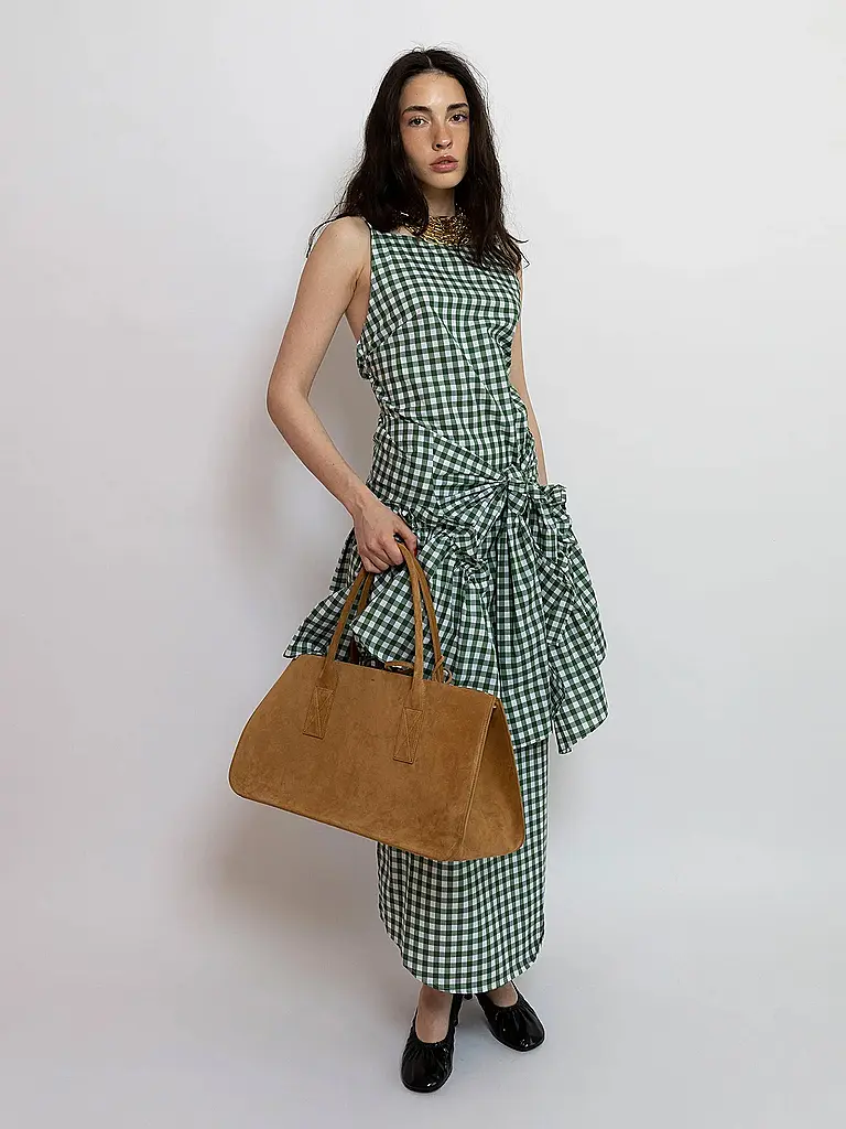 JULIA SKERGETH | Bolso de cuero TAKEAWAY BAG LARGE | Camel