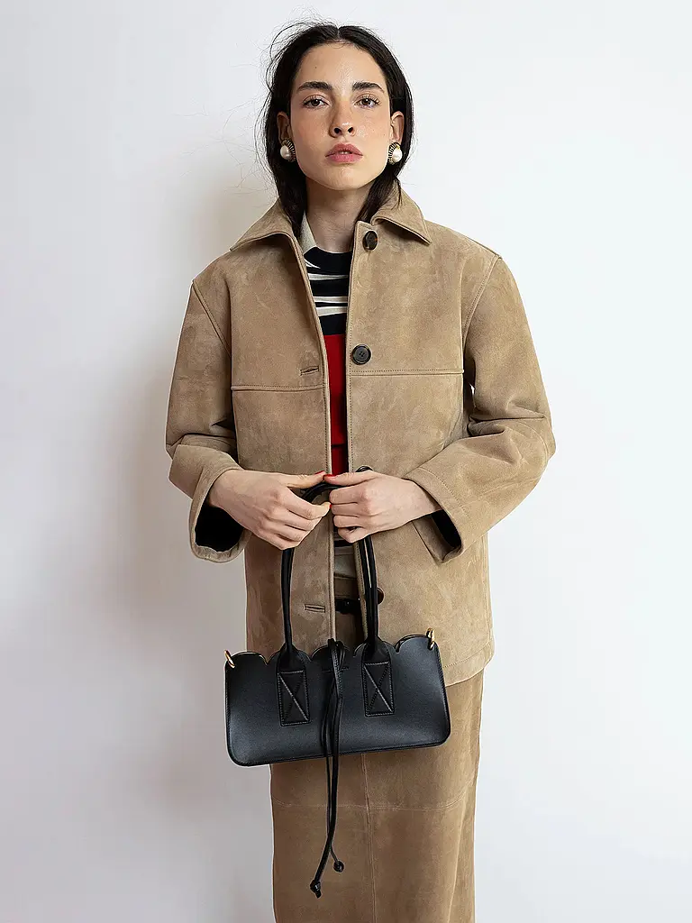 JULIA SKERGETH | Bolso de mano TAKEAWAY BAG TULIP | Negro