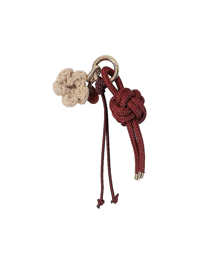 JULIA SKERGETH | Colgante THE KNOT CHARM | Rojo oscuro