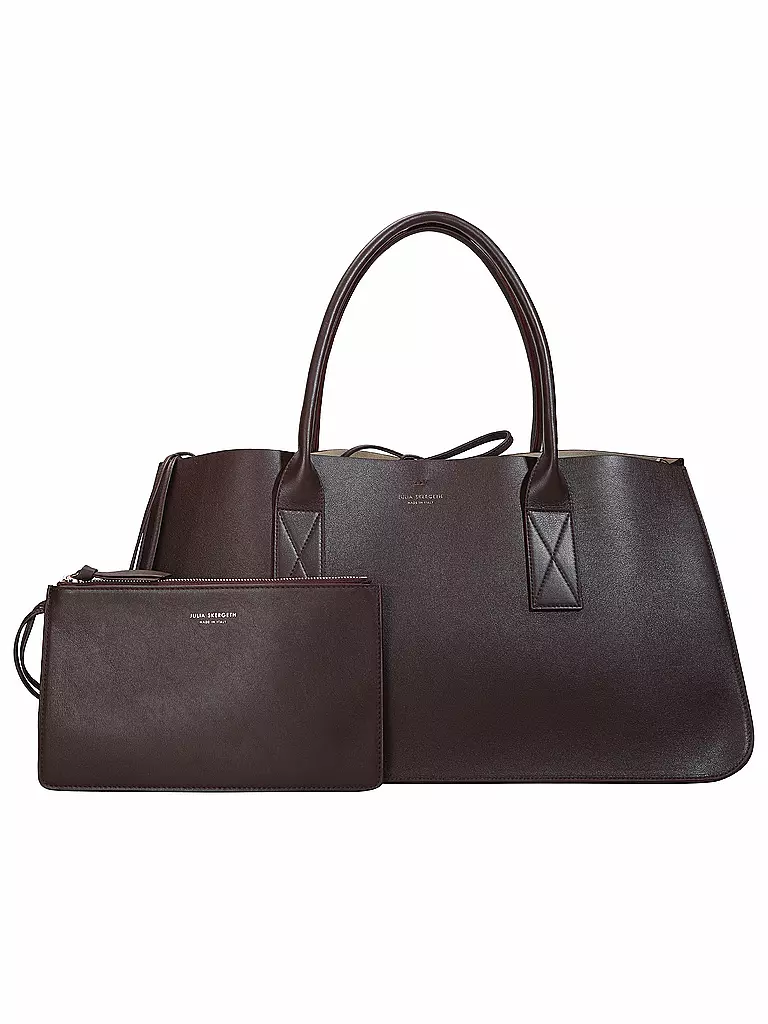 JULIA SKERGETH | Ledertasche - Shopper Large | Rojo oscuro