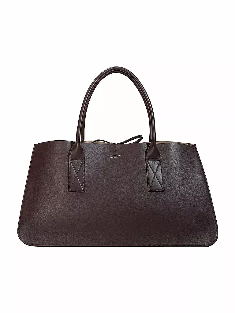 JULIA SKERGETH | Ledertasche - Shopper Large | Rojo oscuro