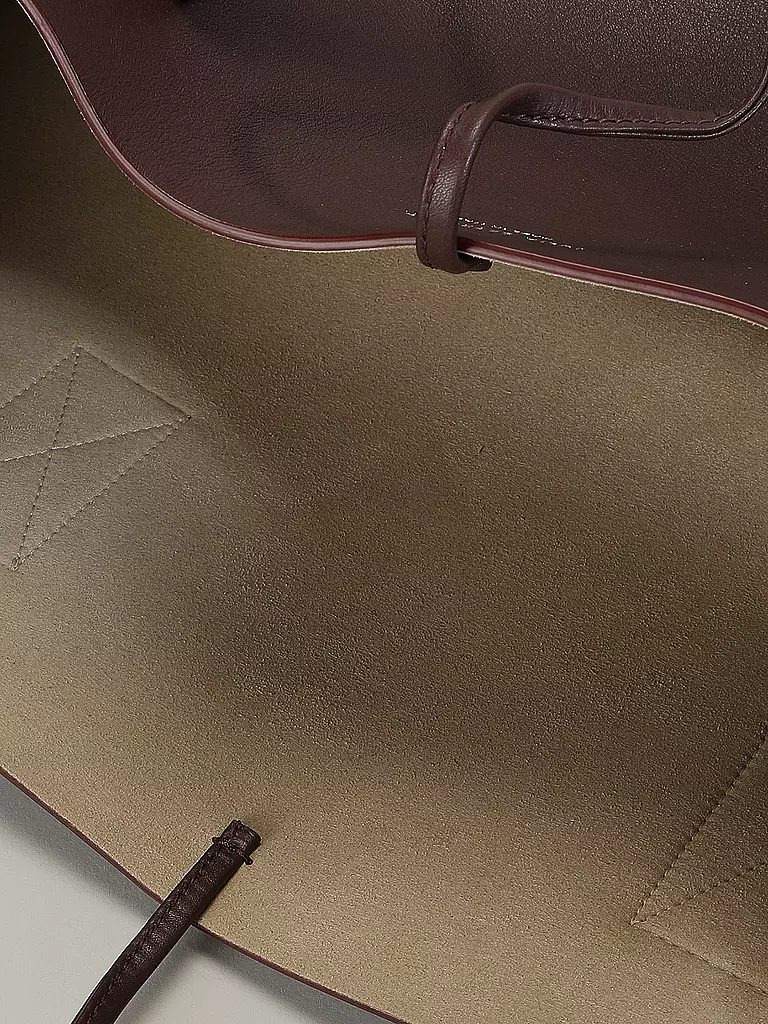 JULIA SKERGETH | Ledertasche - Shopper Large | Rojo oscuro
