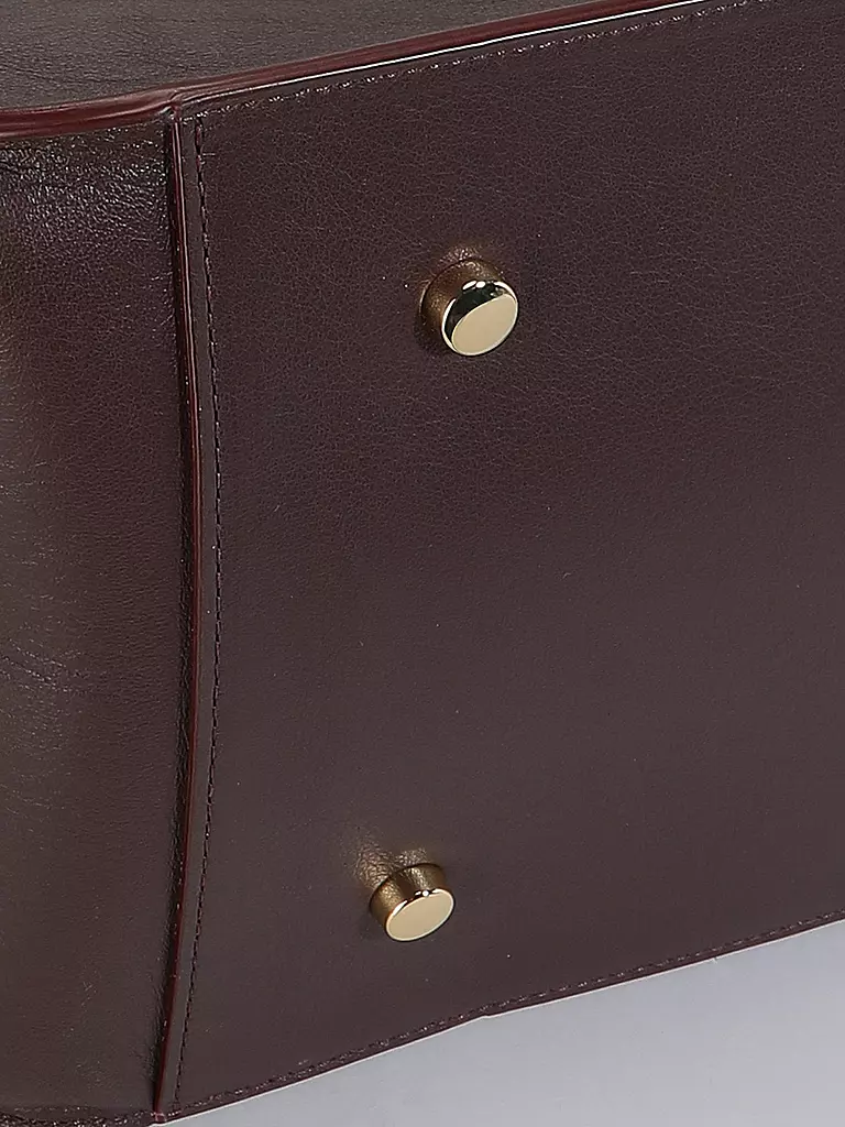 JULIA SKERGETH | Ledertasche - Shopper Large | Rojo oscuro