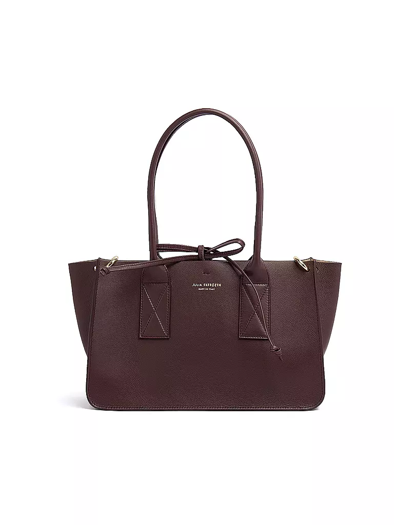 JULIA SKERGETH | Ledertasche - Shopper Medium | Rojo oscuro