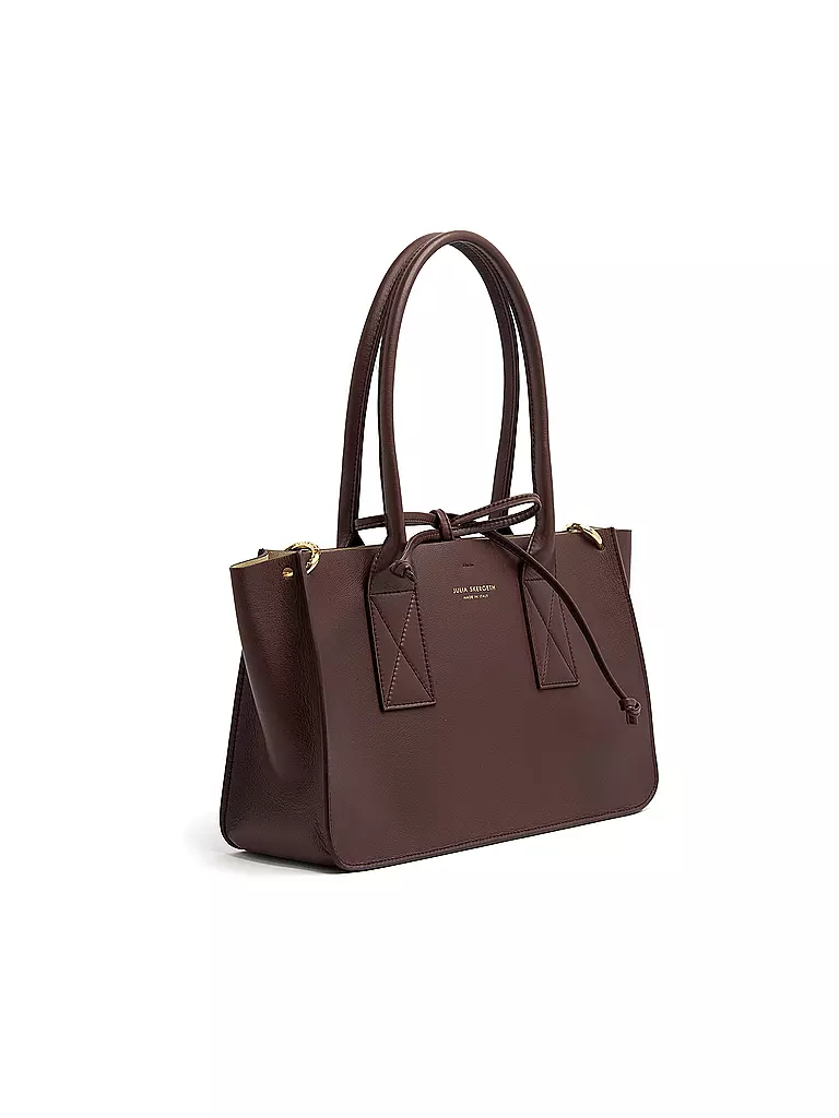 JULIA SKERGETH | Ledertasche - Shopper Medium | Rojo oscuro