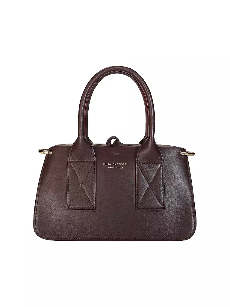 JULIA SKERGETH | Ledertasche - Shopper Small | Rojo oscuro